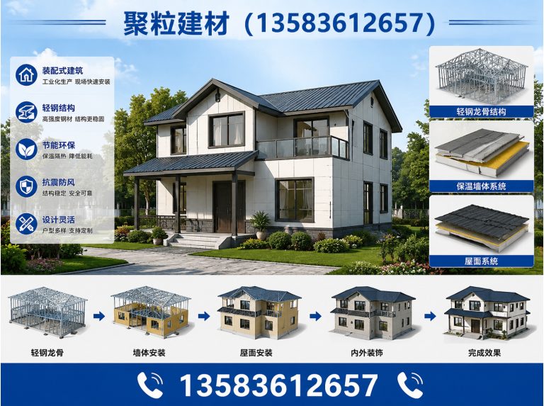 潍坊滨海经济技术开发区装配式轻钢房屋展示图